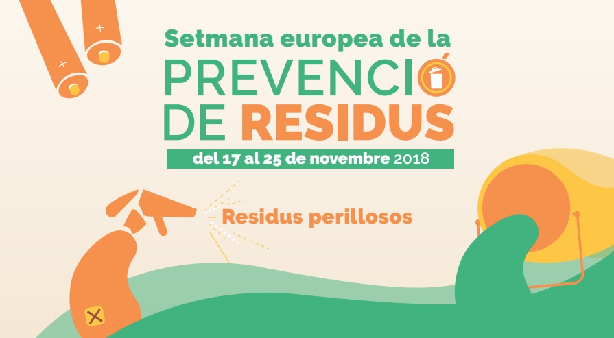 Detall del cartell de la setmana europea de la prevenció de residus