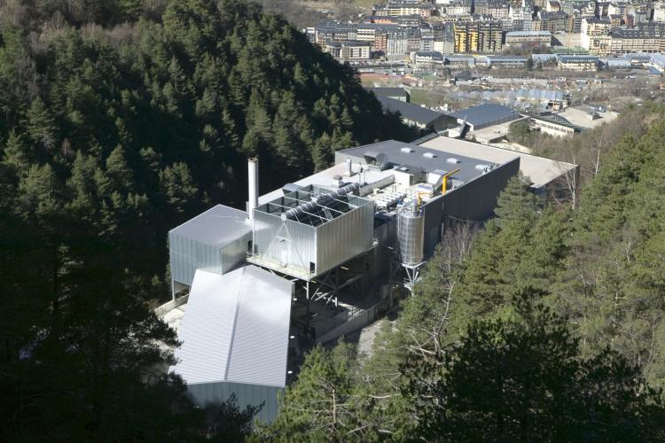 Vista de la planta de valorització energètica de residus de CTRASA