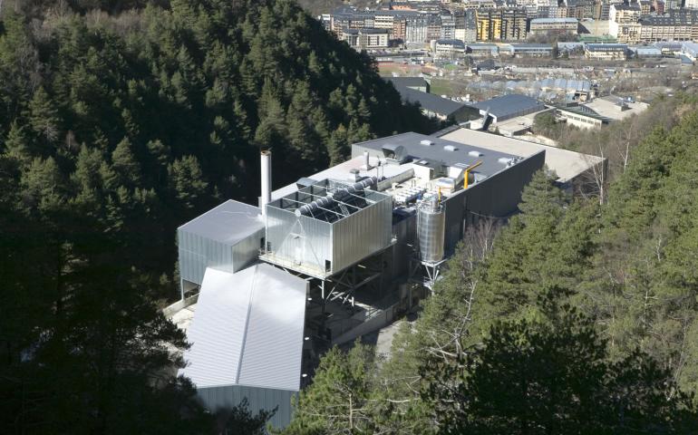 Vista de la planta de valorització energètica de residus de CTRASA